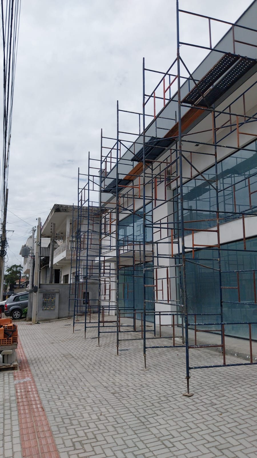 Obra com Andaime